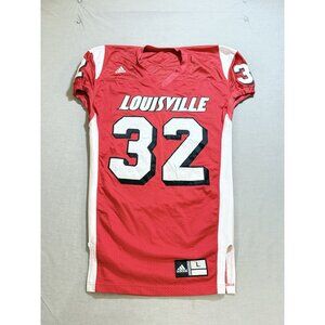 Vintage Louisville Cardinals Players Cut Adidas Jersey Mens L Red‎ Short Sleeve.